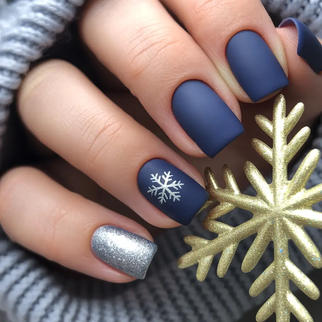 Winter French Matte French Frost