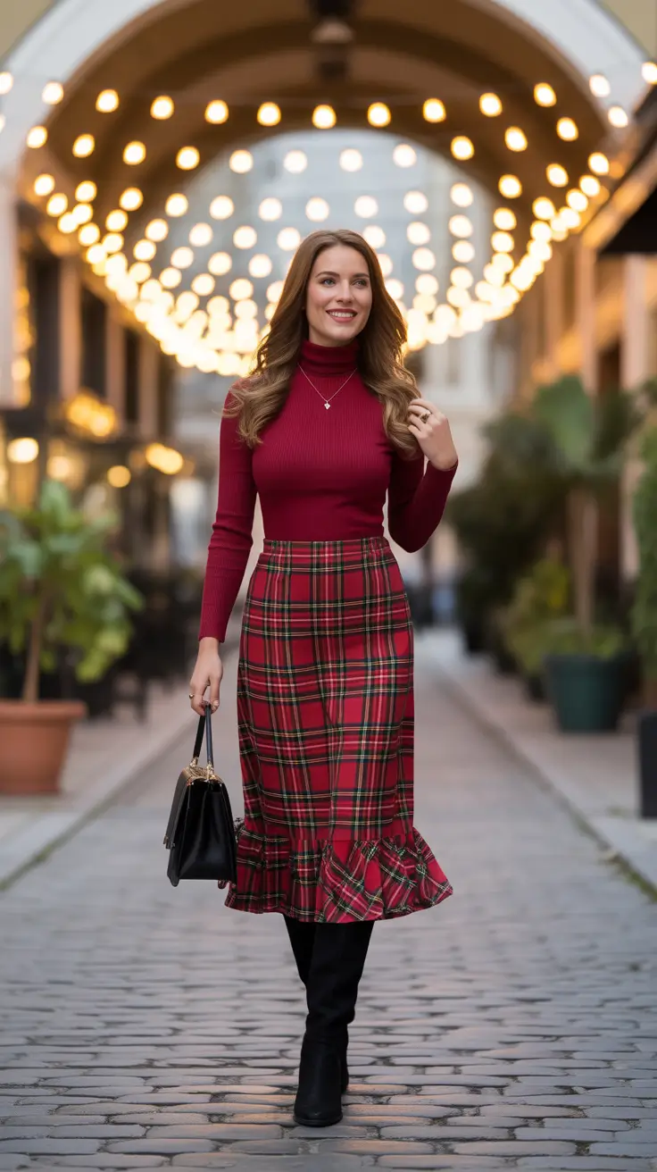 Cute Classic Red Plaid Romance