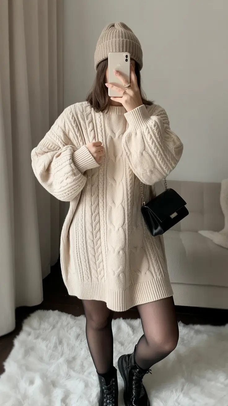 Baggy Cozy Knit Dress Magic