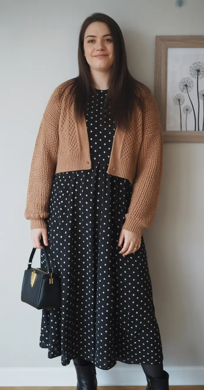 Cute Polka Dots and Cozy Knit Charm