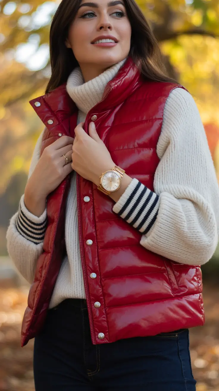 basic outfits ideas for women 2026 Cozy Red Revival