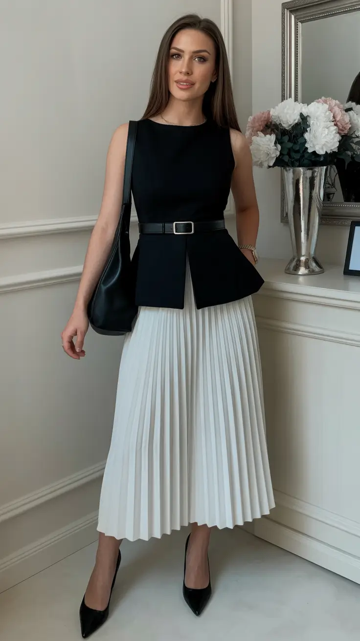 basic outfits ideas for women 2026 Black and White Grace