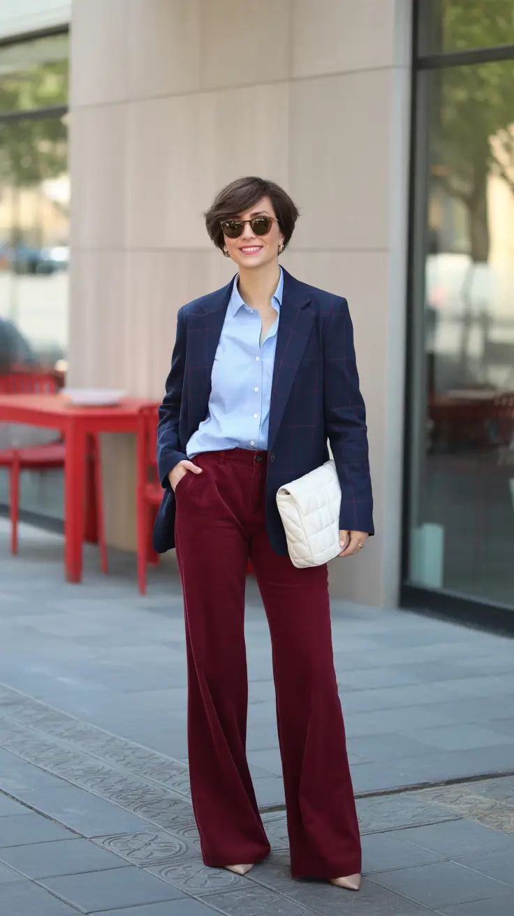basic outfits ideas for women 2026 Bold Layers for a Confident Day Out