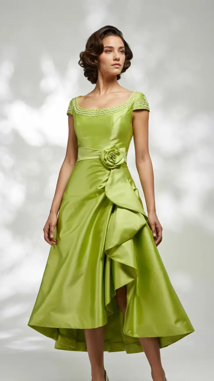Best wedding guest outfits 2026 Lime Green Statement Dress for Bold Summer Guests