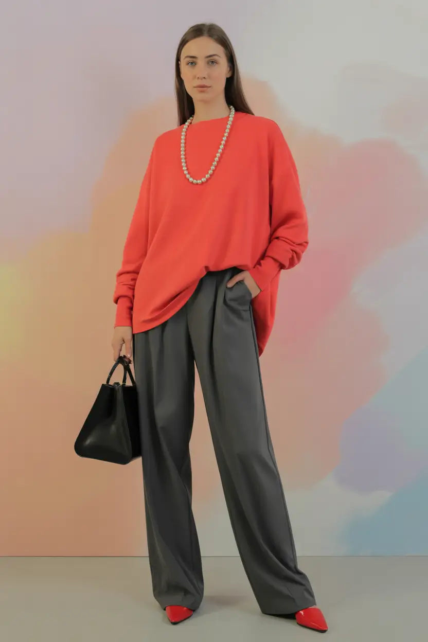 Women winter Coral Energy and Confidence