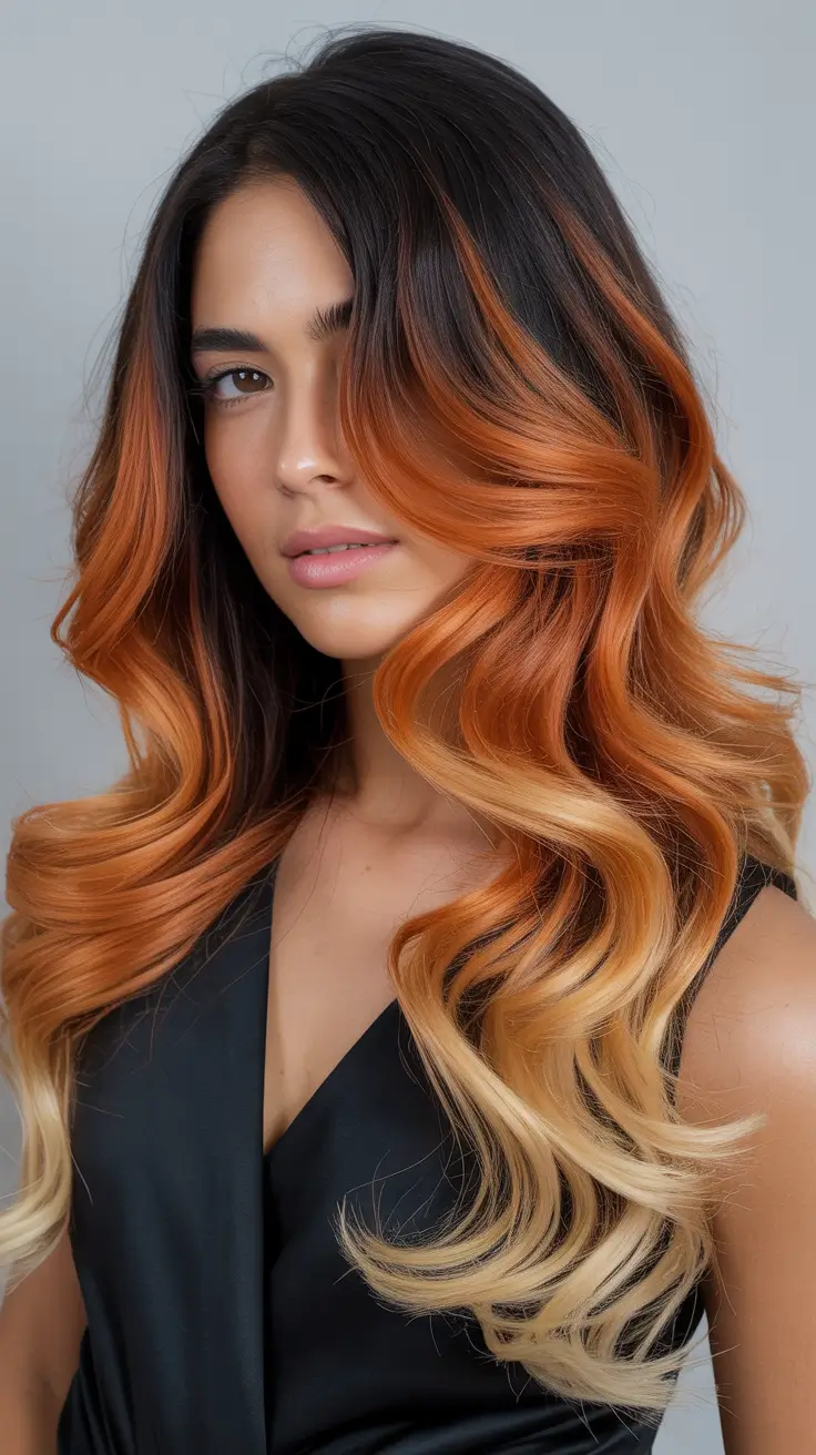 Calico hair color 2026 lookbook – Molten Calico Mermaid Lengths H2
