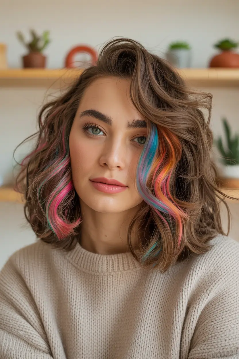 Calico hair color 2026 lookbook – Pastel Ribbons on a Cozy Calico Bob H2