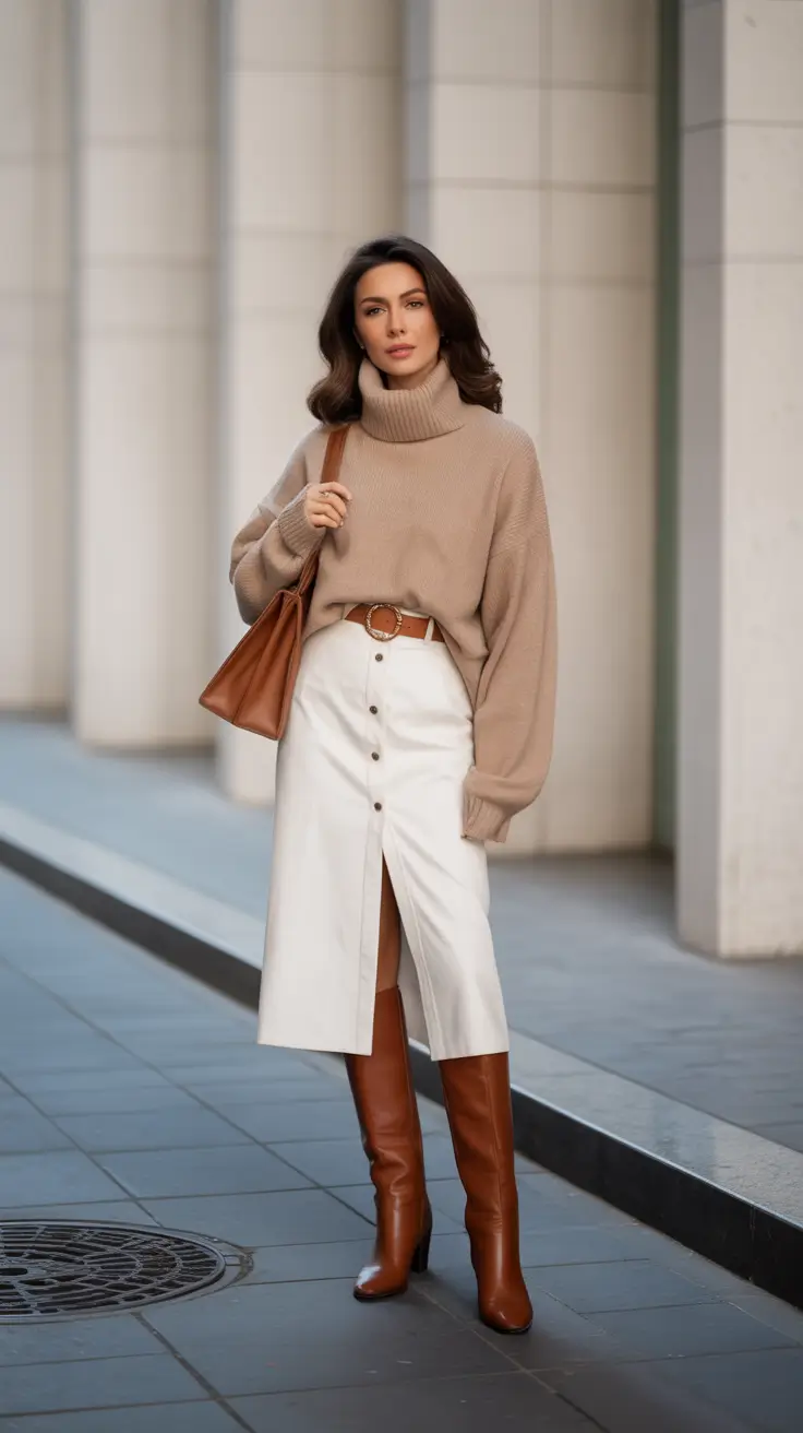 Chic brunch outfits 2026 – Soft Camel Tones for a Cozy Winter Brunch