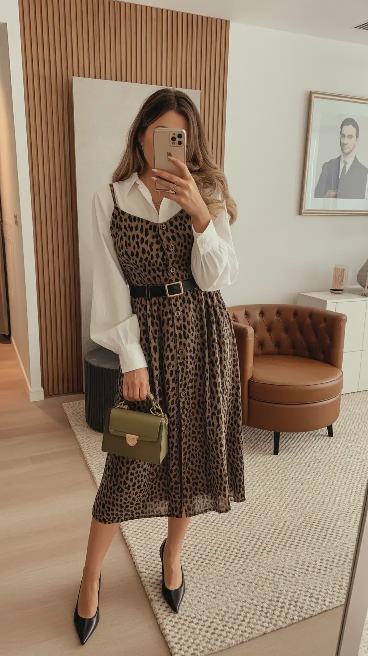 Chic brunch outfits 2026 – Leopard Layers for a Boho-Influenced Brunch