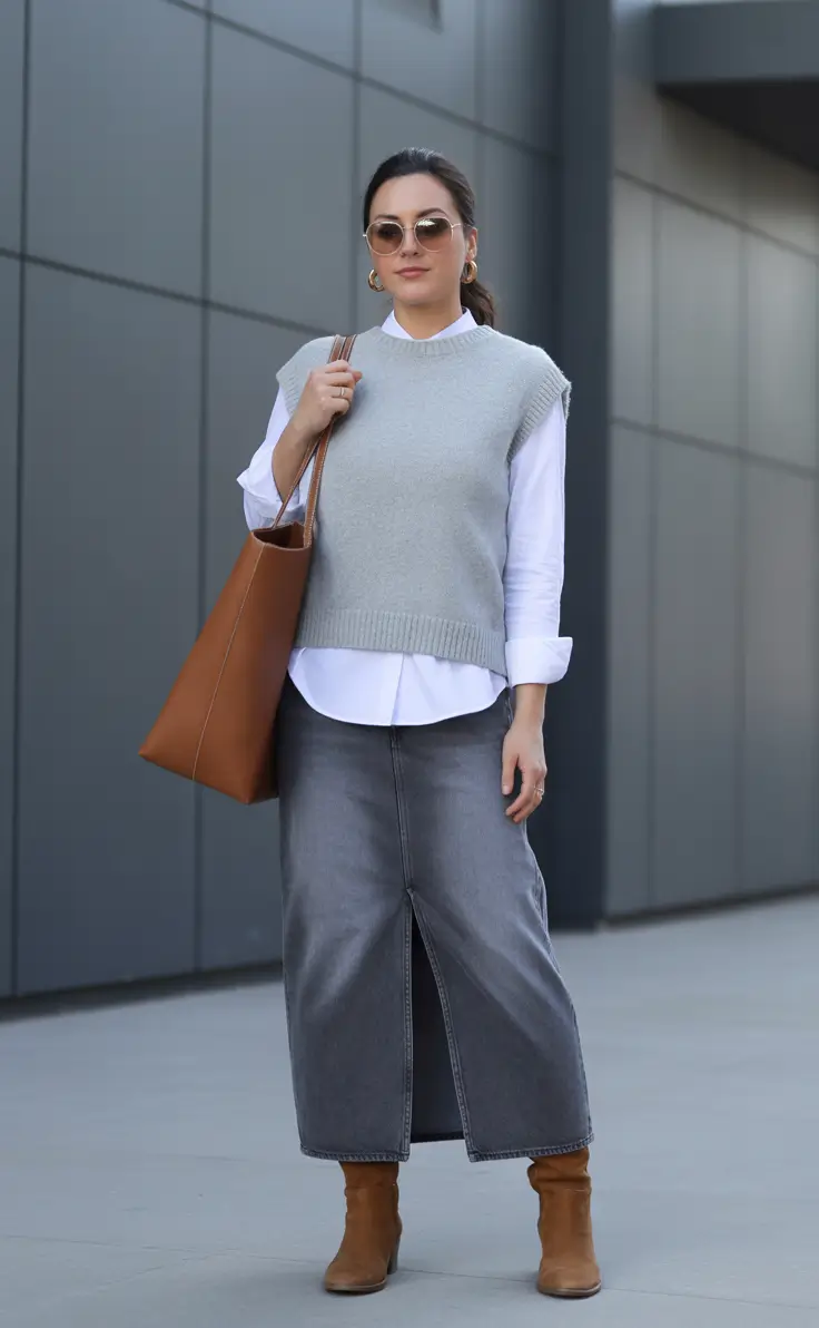 Chic mom outfits 2026 – Soft Neutrals for the School-Run Cool Mom