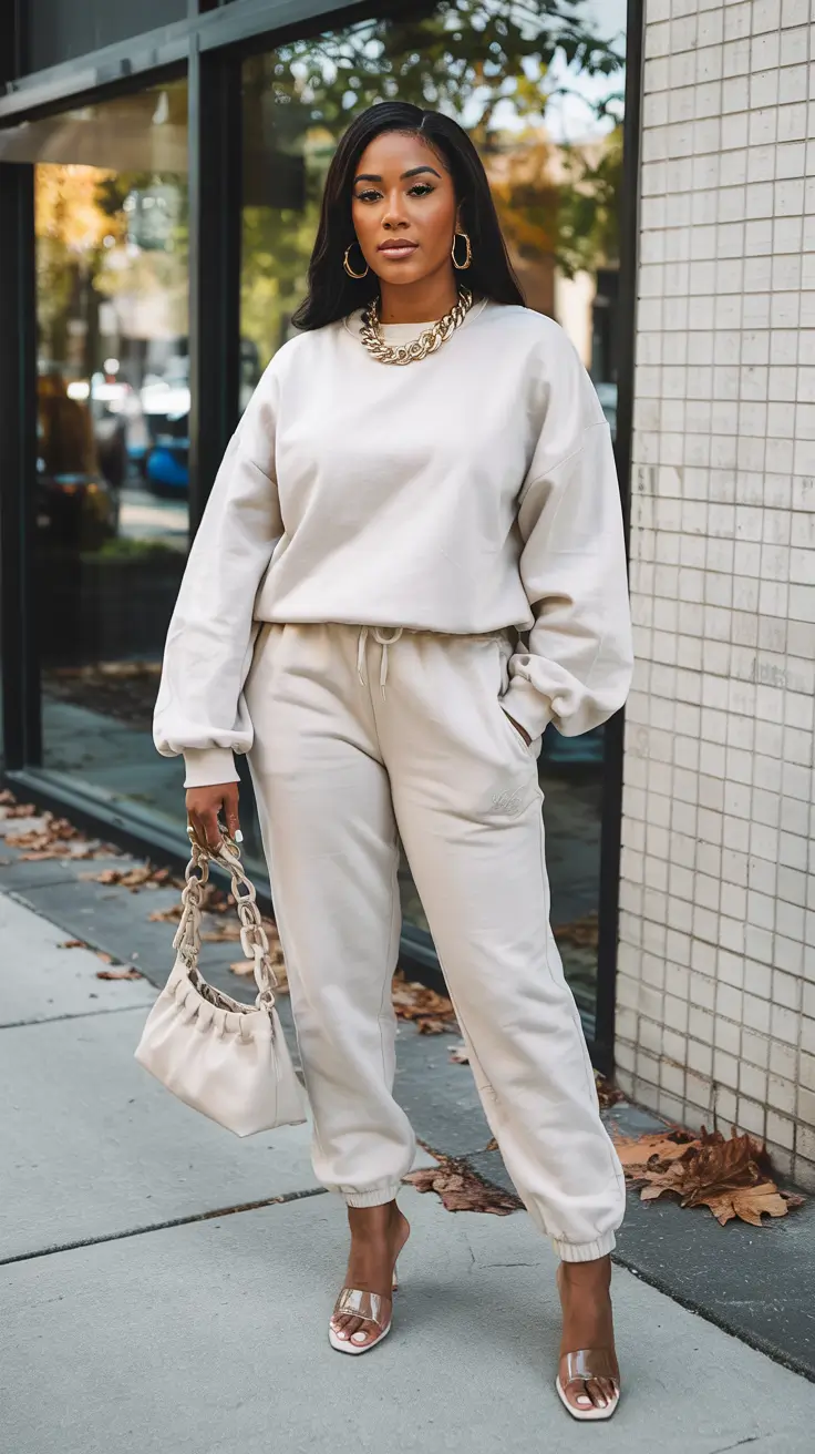 Chic outfits for Black women 2026 – Elevated Sweatsuit For Off-Duty Days
