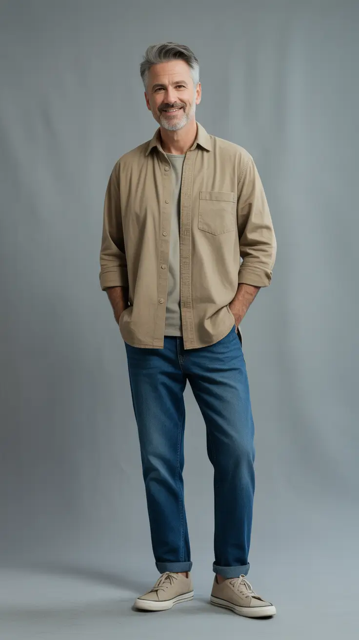 Classic outfits for men over 50 2026 – Laid-back Layers for Casual Weekends