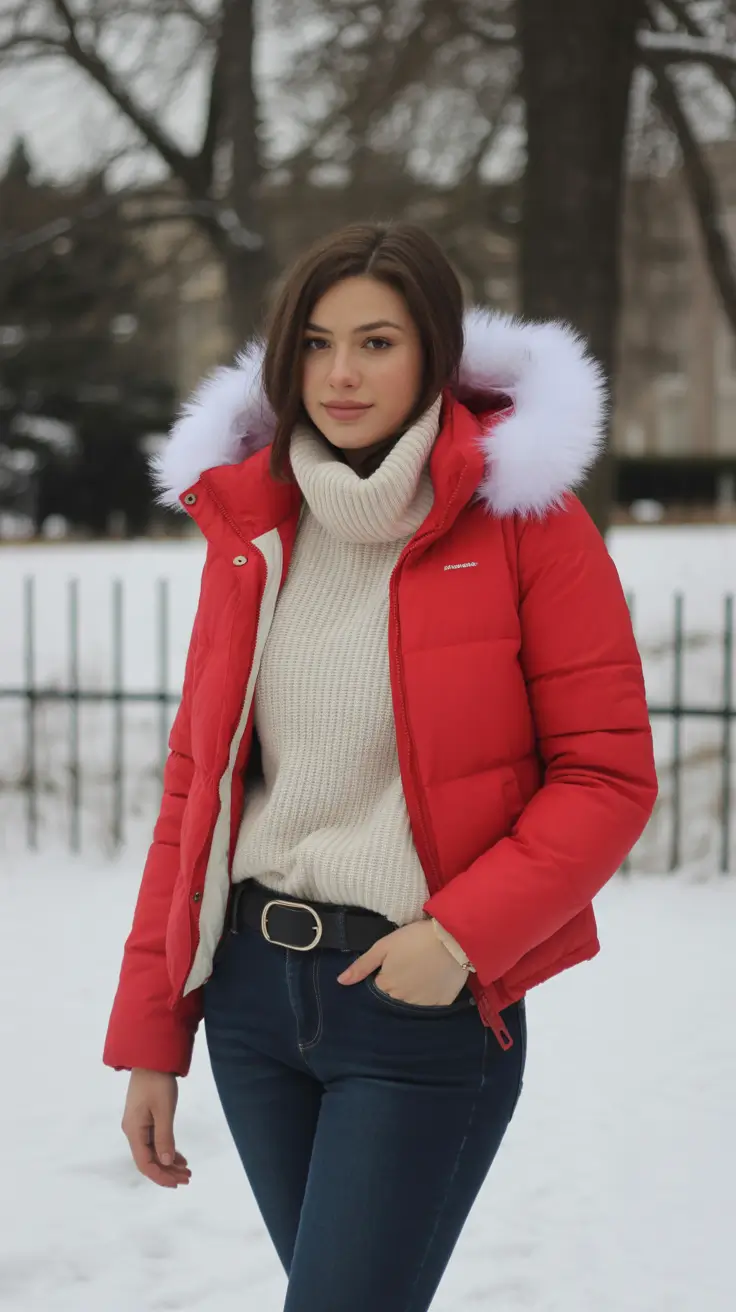 Casual Comfy Red Confidence