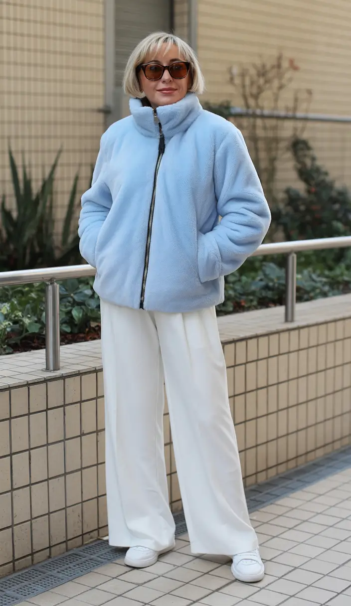 Casual Comfy Powder Blue Ease