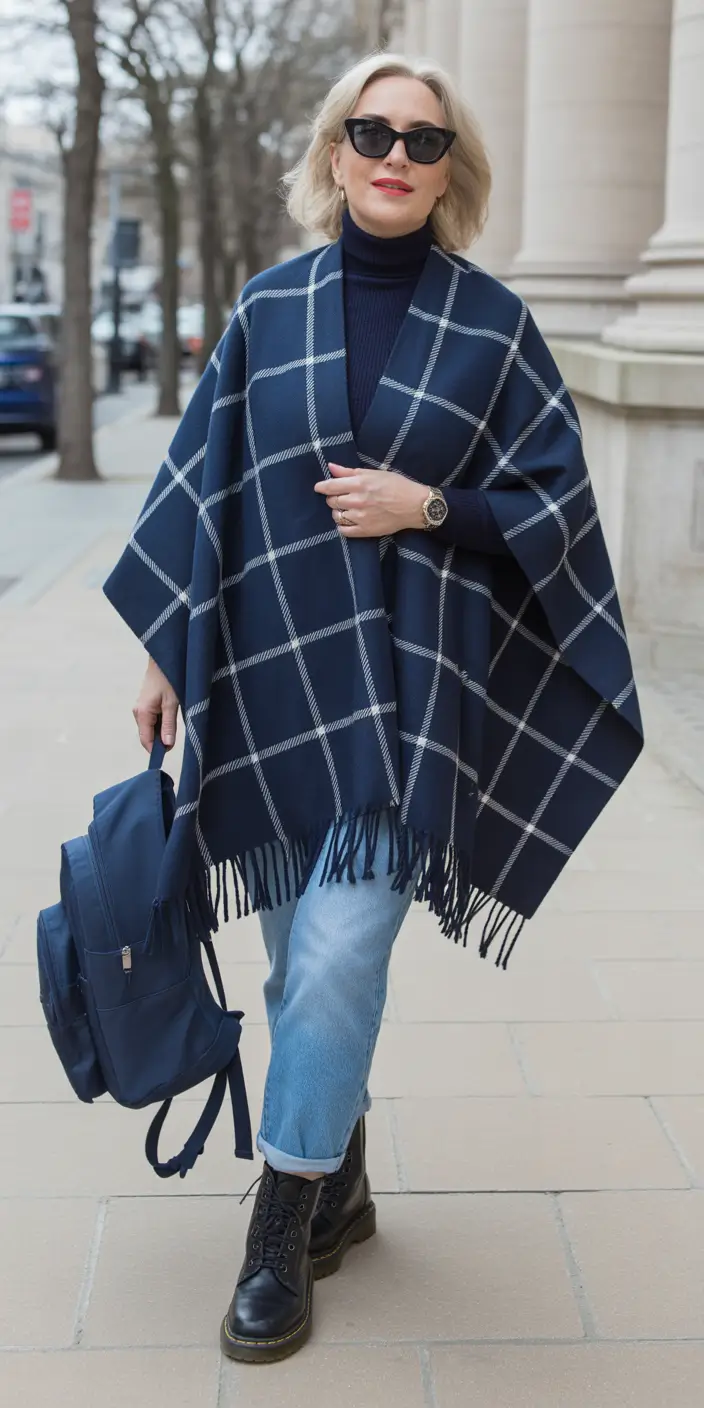 Casual Cozy Urban Navy Layers