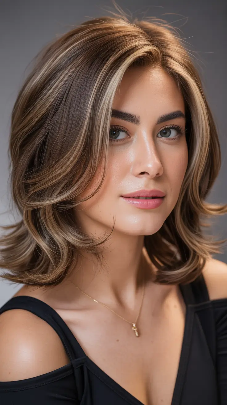 Cool vs warm brown hair colors 2026 Medium caramel bob with bright face frame