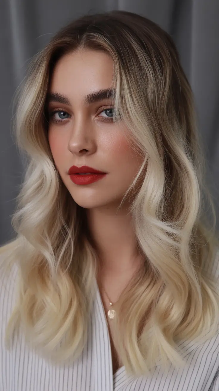 Cool vs warm brown hair colors 2026 High-contrast bronde with bold face frame