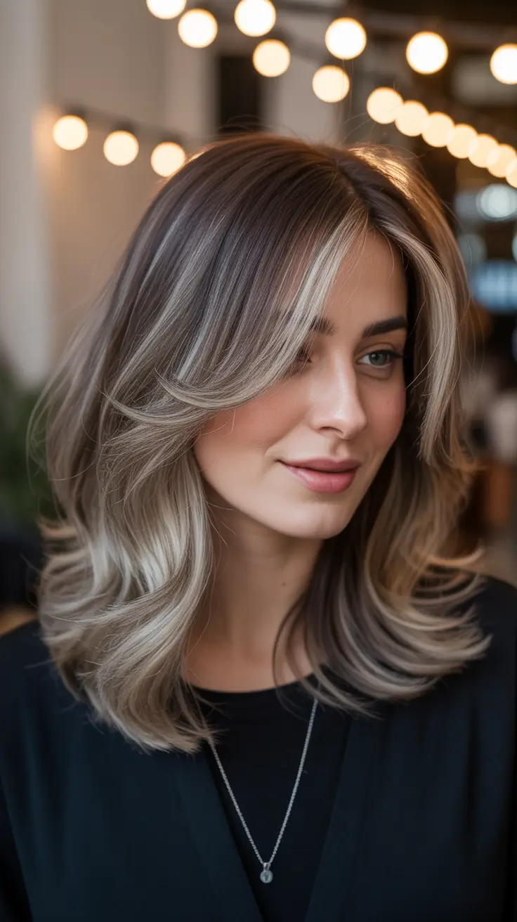 Cool vs warm brown hair colors 2026 Cool ash mushroom layers with bright halo