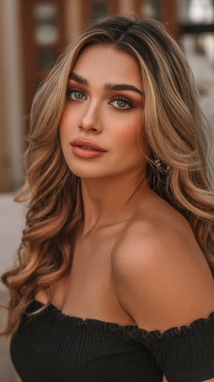 Creamy honey brown hair color 2026 - Romantic Honey Curls For Night Out Moments