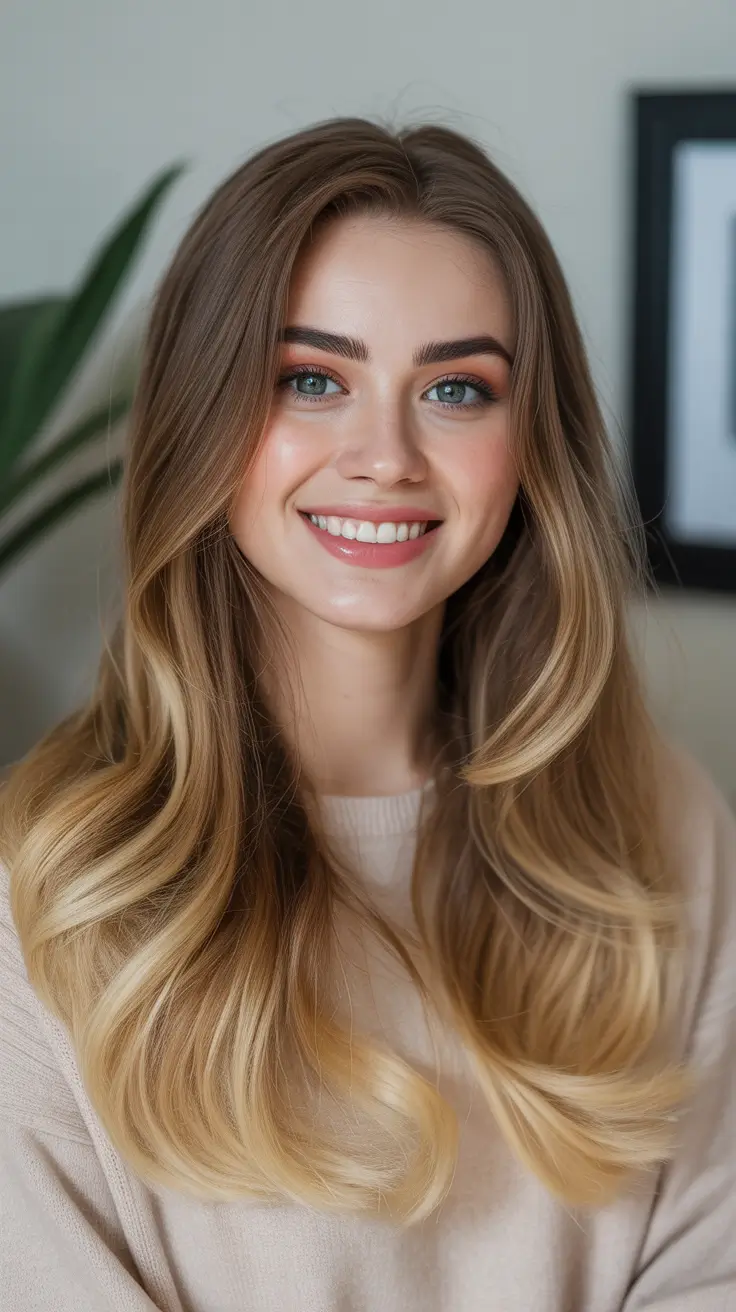 Creamy honey brown hair color 2026 - Soft Gradient Honey Ends For Gentle Blondes