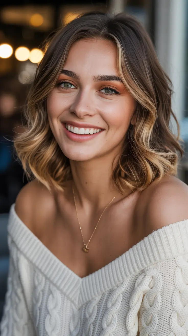 Creamy honey brown hair color 2026 - Short Creamy Caramel Bob With Bright Face Frame