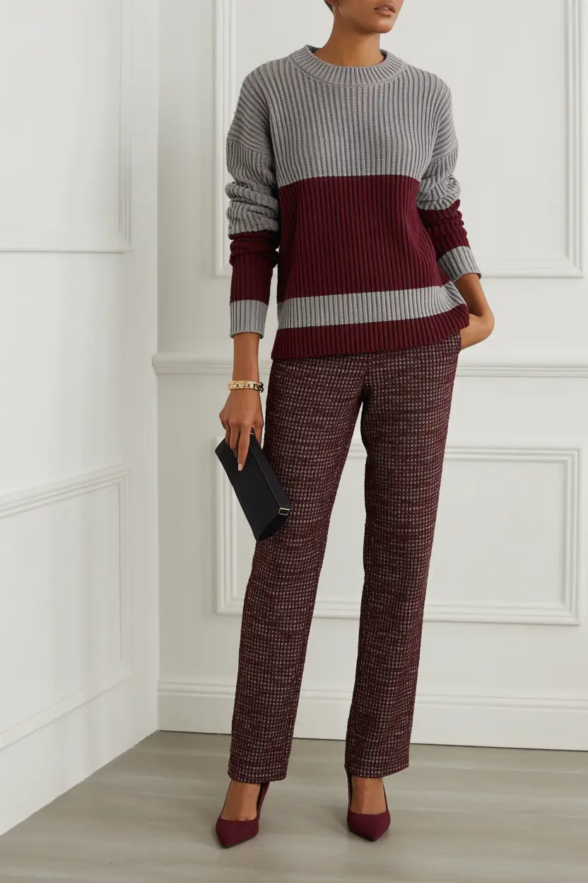 Cute Outfits 2026 Burgundy Balance