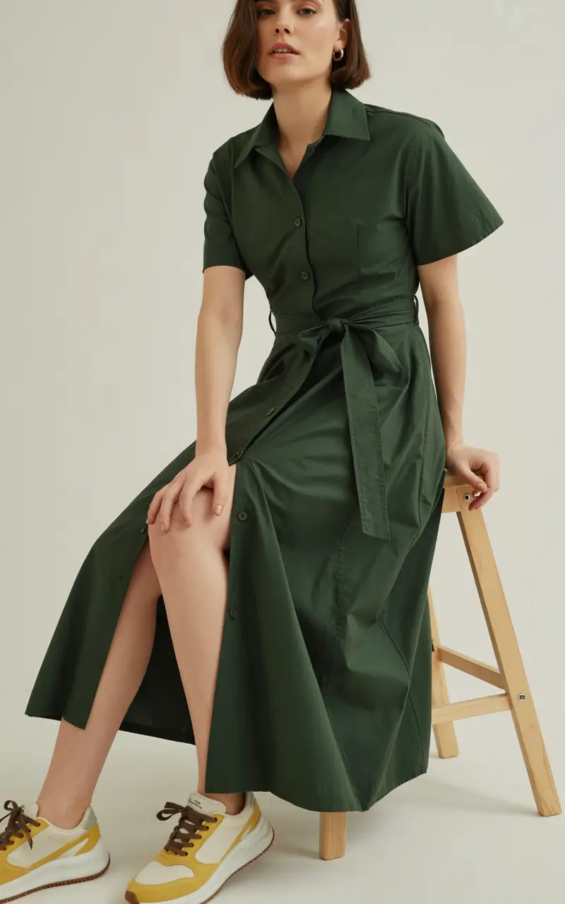 Cute Outfits 2026 Green Dress Revival