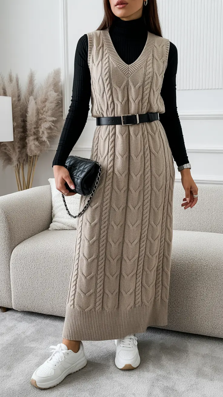 Cute Outfits 2026 Knit Dress Confidence