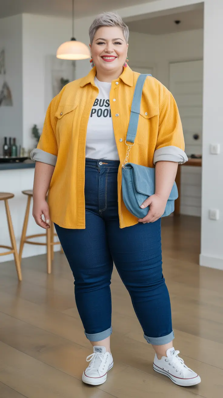 Cute Women Plus-Size Outfits 2026 Sunny Retro Energy