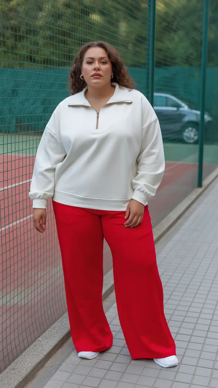 Cute Women Plus-Size Outfits 2026 Sporty Street Luxe