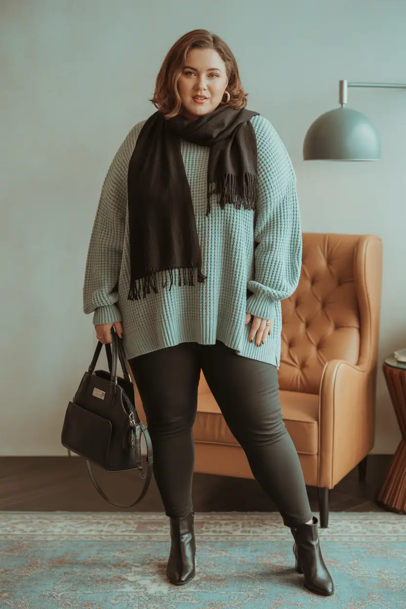 Cute Women Plus-Size Outfits 2026 Weekend Chill with an Edge