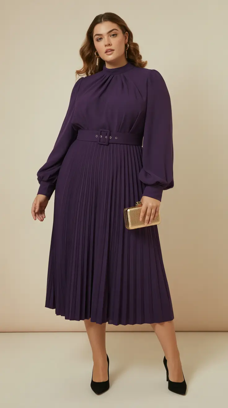 Cute Women Plus-Size Outfits 2026 Majestic in Plum