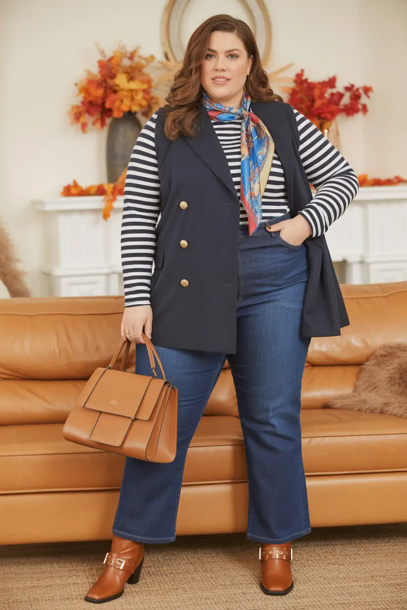 Cute Women Plus-Size Outfits 2026 Classic French Inspiration