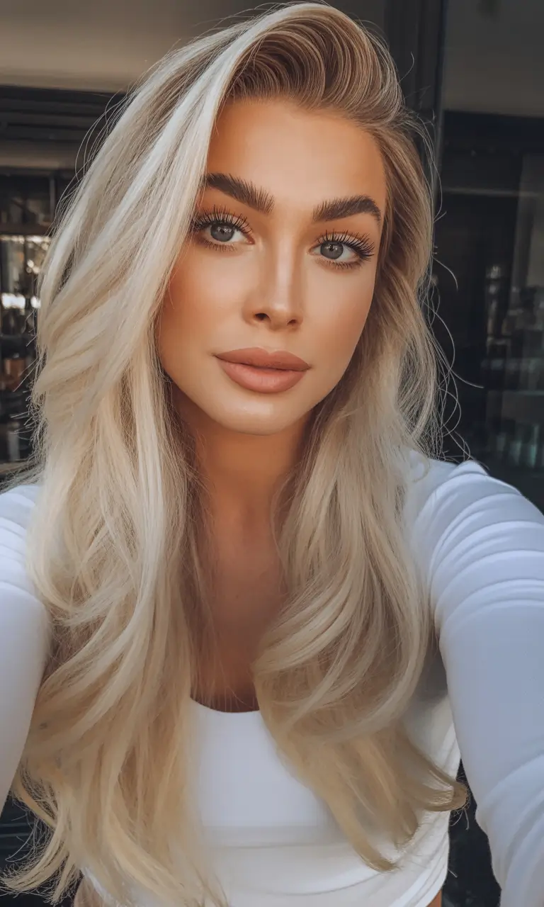 Expensive blonde hair color 2026 – Glamorous Long Layers With Soft Golden Lift