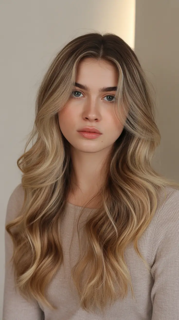Expensive blonde hair color 2026 – Cozy Bronde Waves for Transitional Seasons