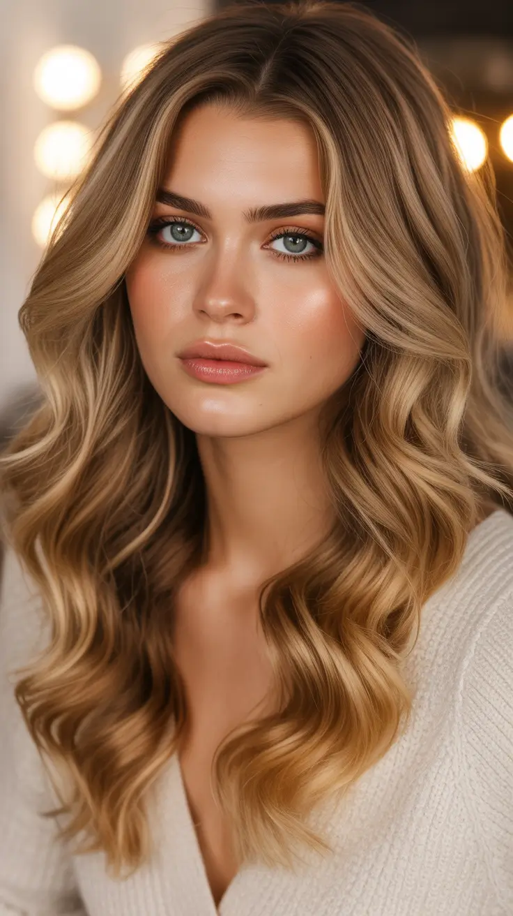 Expensive blonde hair color 2026 – Warm Golden Luxe Curls With Soft Dimension