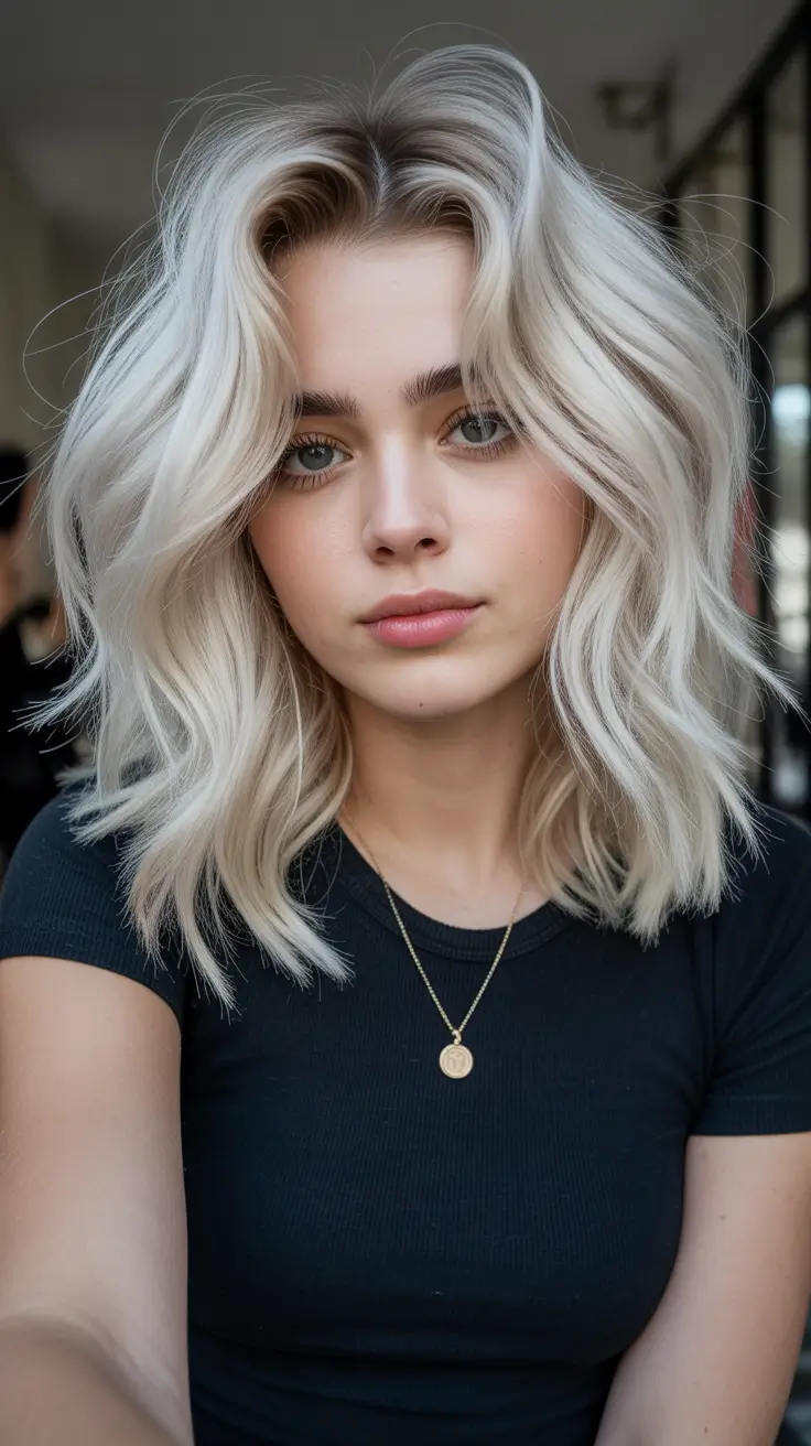 Expensive blonde hair color 2026 – Cool-Girl Icy Bob With Lived-In Movement