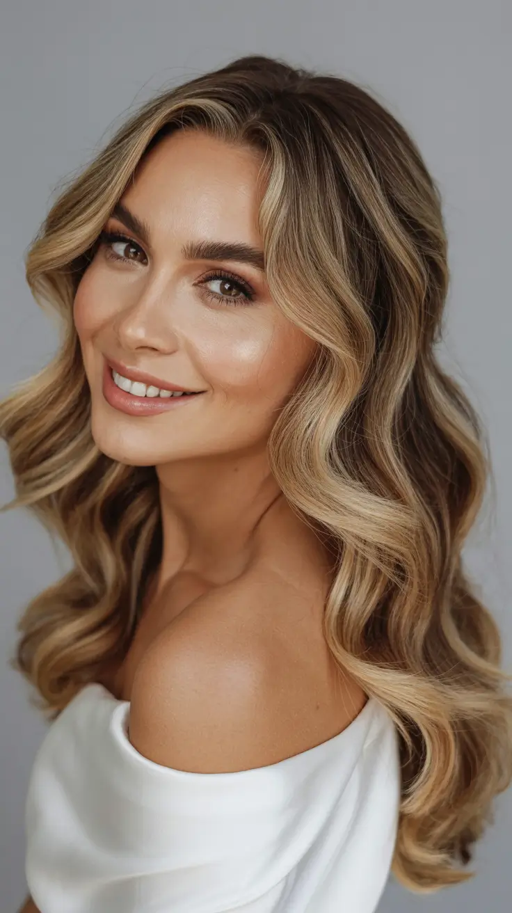 Hair-Color-Ideas-to-Look-Younger-2026-Soft-Bronzed-Wave-Elegance