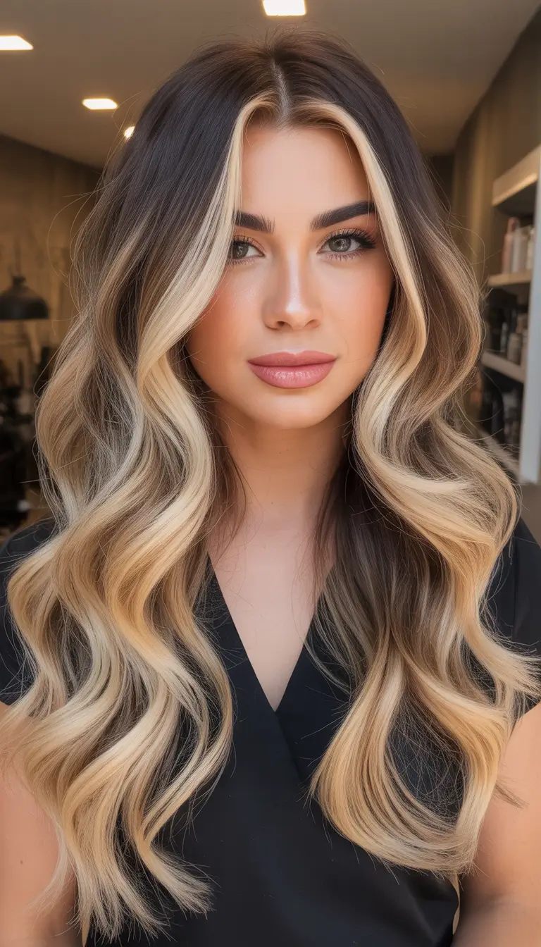 Honey blonde hair color 2026 – Bold Honey Money-Piece Waves