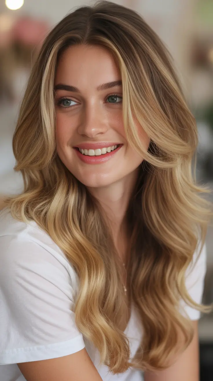 Honey blonde hair color 2026 – Sunlit Honey Waves