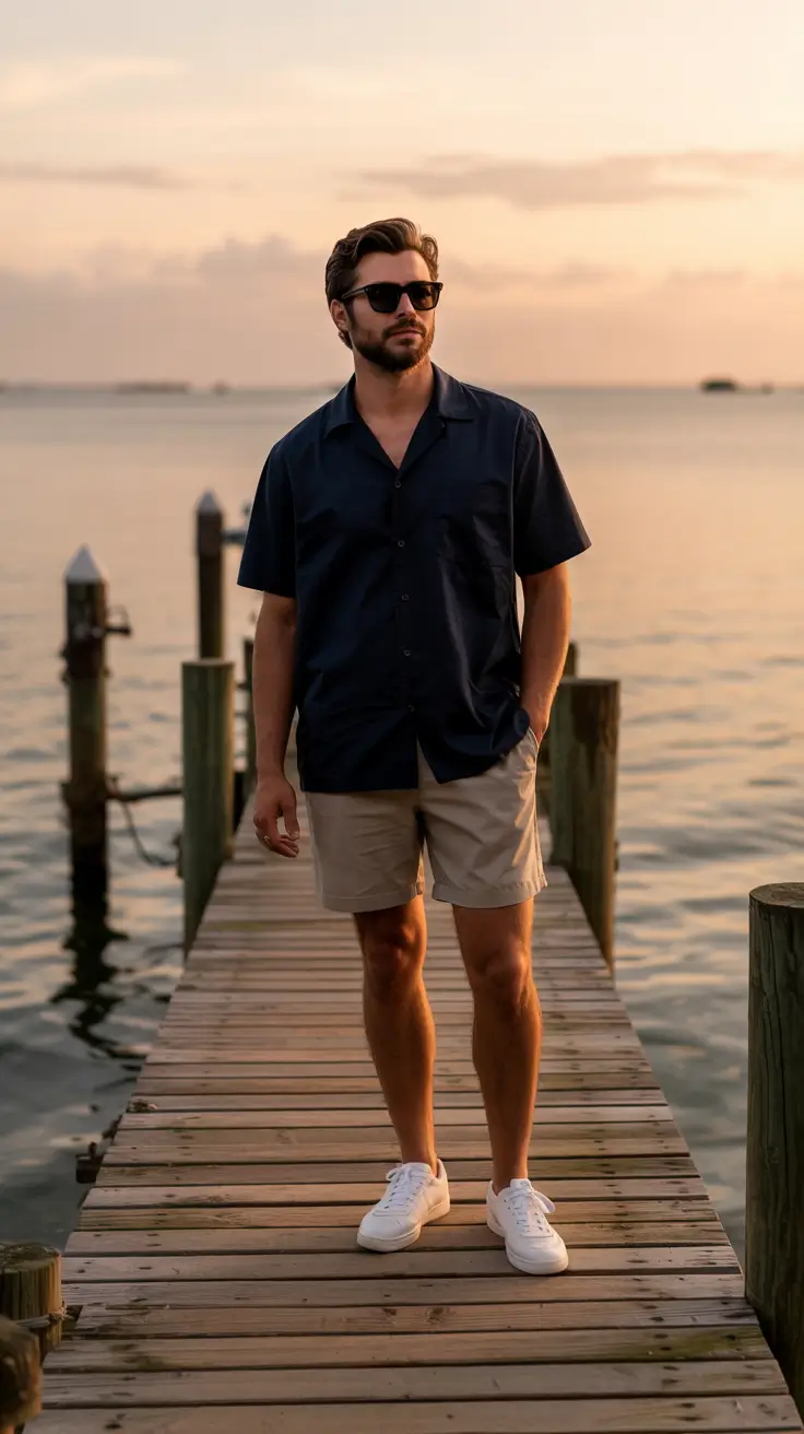 Men's outfit inspiration 2026 – Sunset Dock Style for Endless Summer Evenings
