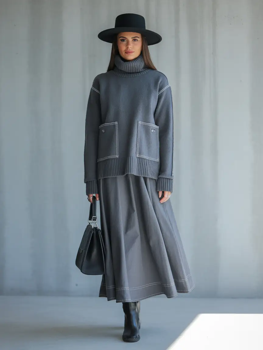 Women Monochrome Grace in Motion