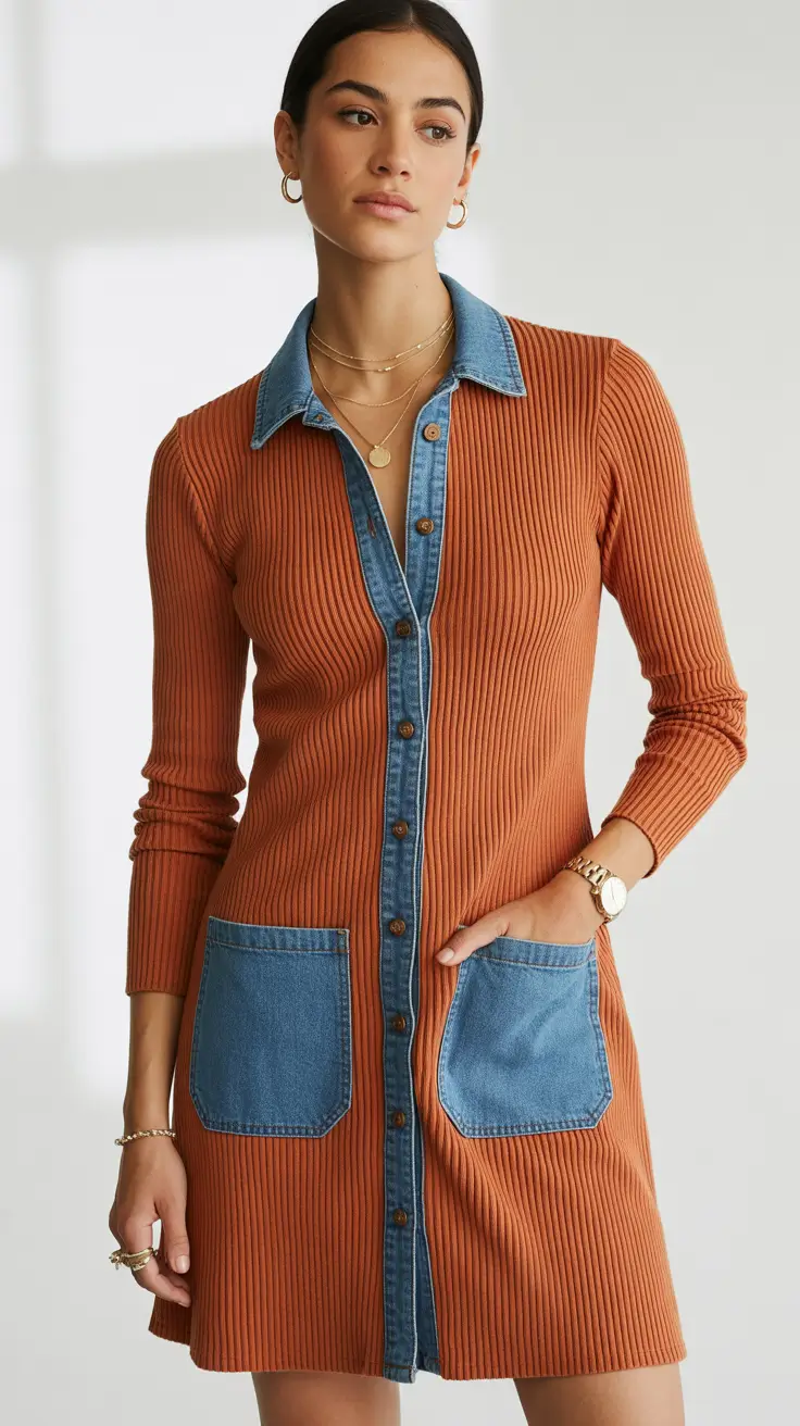 Women Retro Playfulness with Modern Denim