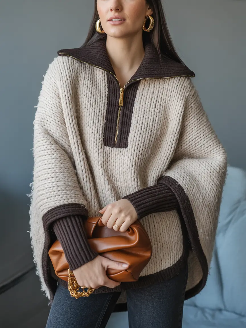 Women Coffee Tones and Textural Calm