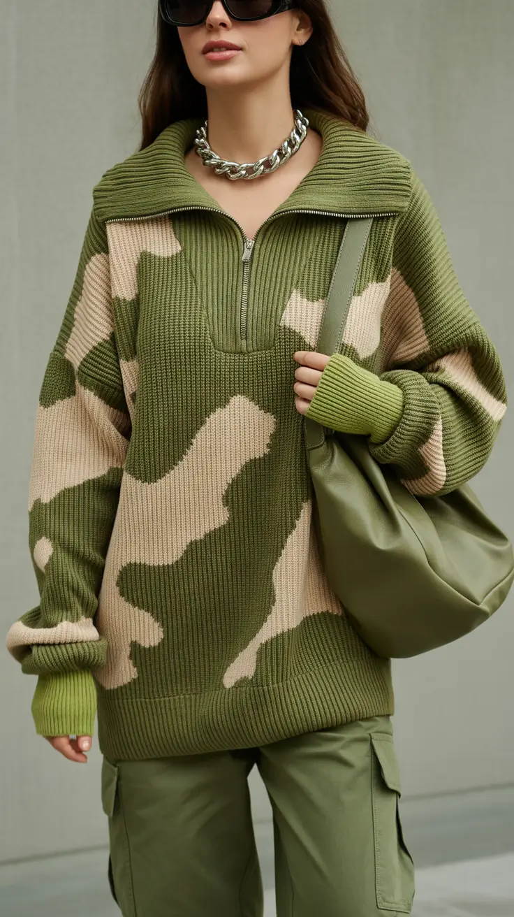 Women Urban Green and Military Cool