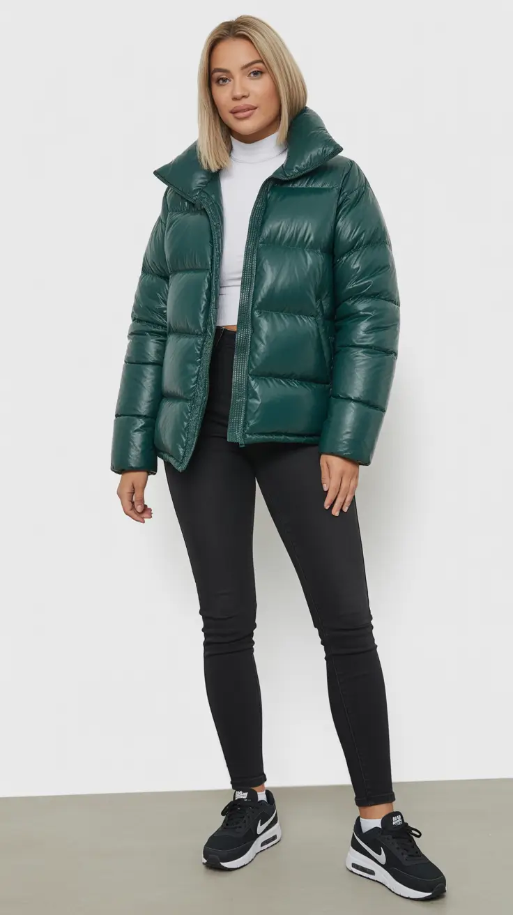 Emerald City Comfort Puffer Jacket Outfit