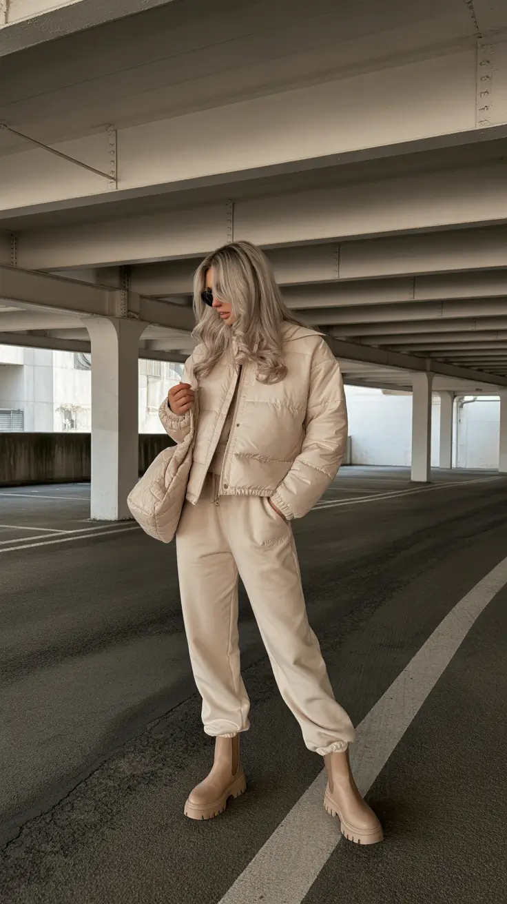 Puffer jacket Monochrome Cream Dream