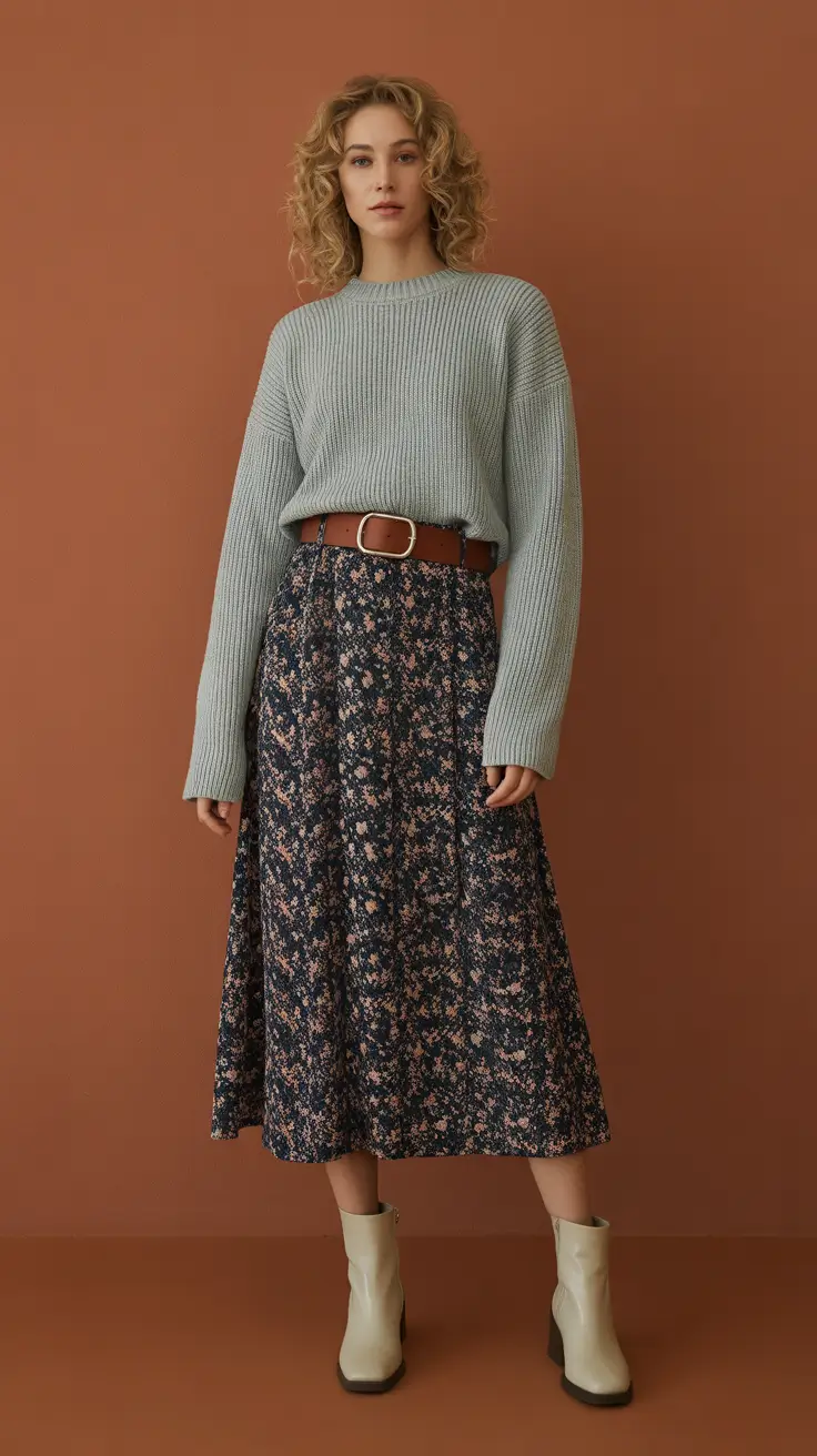 Soft Bloom Aesthetic skirt outfits for women 2026