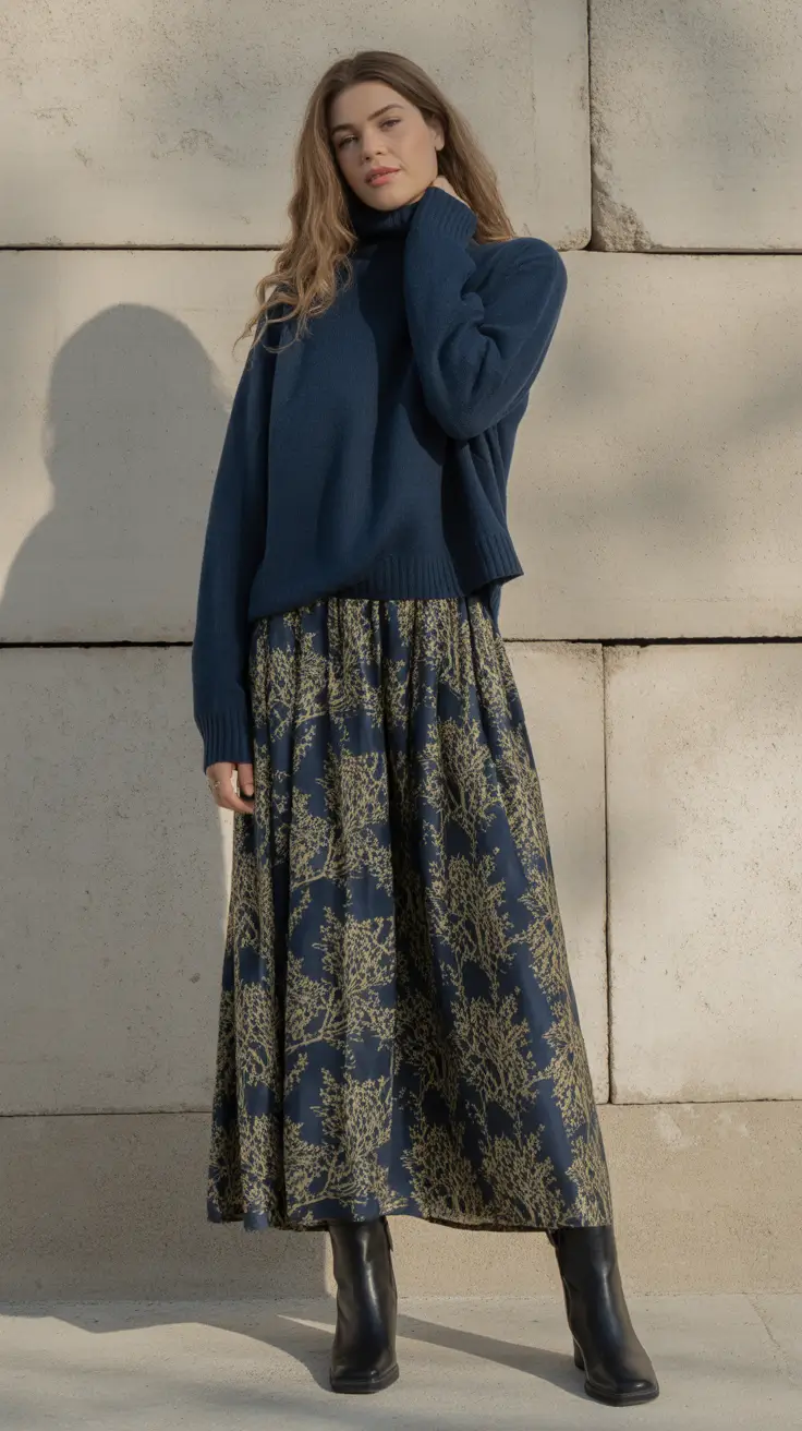 Midnight Botanica skirt outfits for women 2026