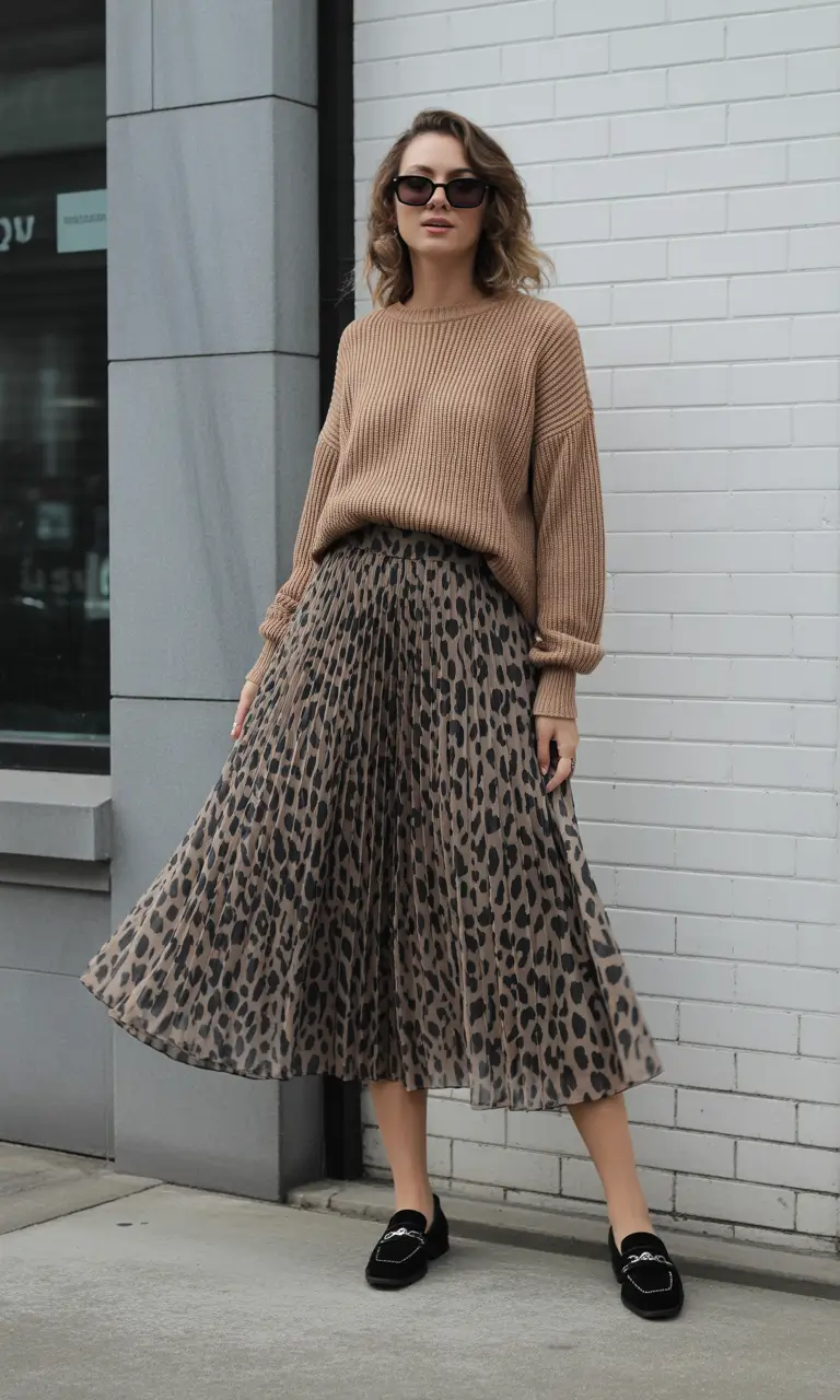 Animal Print Confidence skirt outfits for women 2026